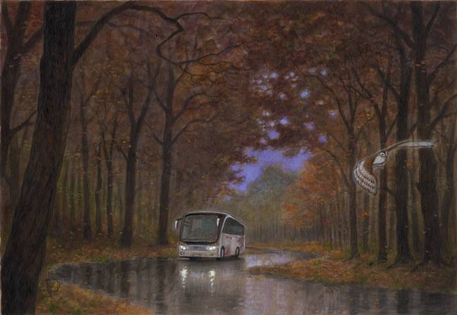 Autobús en el bosque
